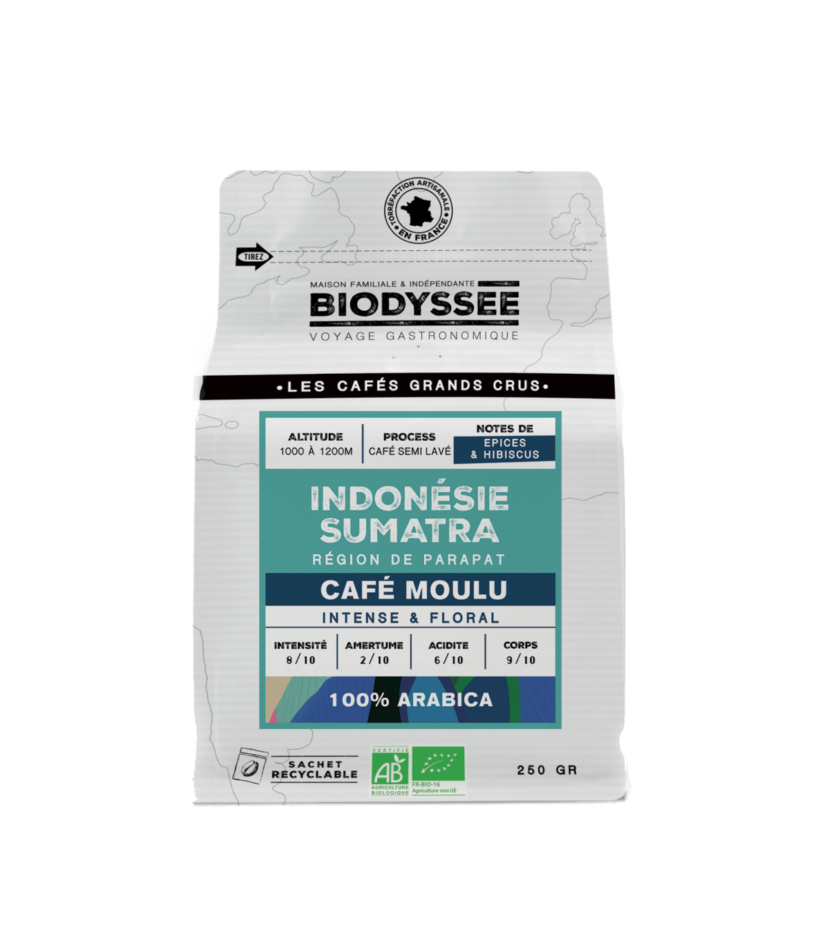 Biodyssée - Café Grand Cru Indonésie Sumatra - 250g